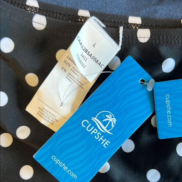 Cupshe Black and White Polka Dot Bikini - Picture 4 of 4